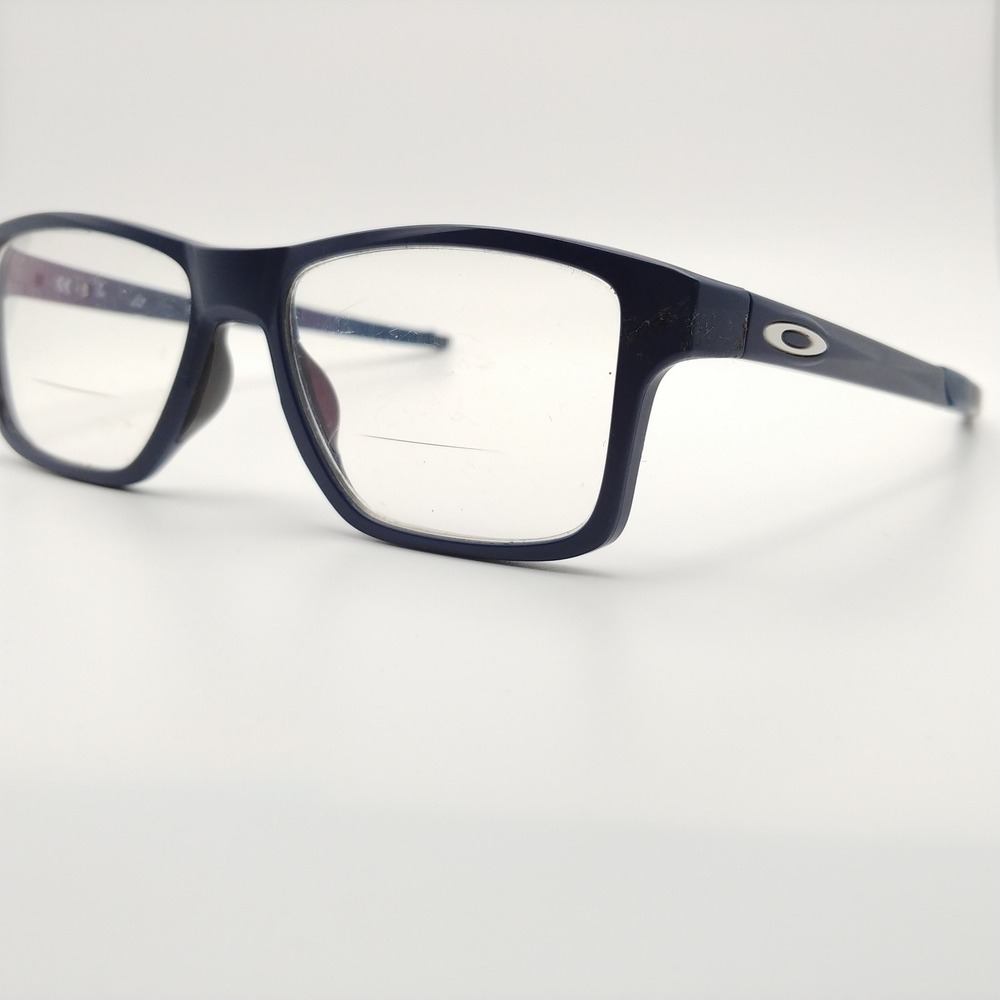 Oakley Eyeglasses Men 52-16-140 Universe Blue Chamfer Squared OX8143-0452 Frames